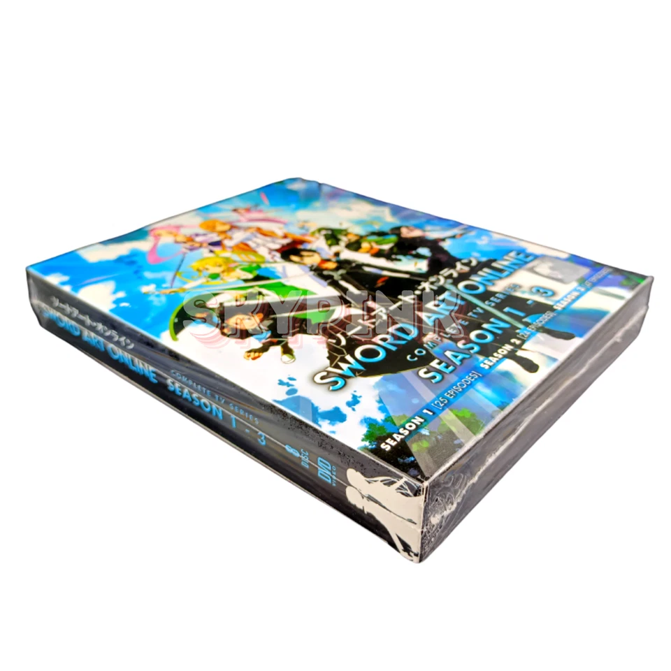 Sword Art Online Season 1 2 3 (Volume. 1-96 End) Complete DVD English Dubbed Foto 3 de 4