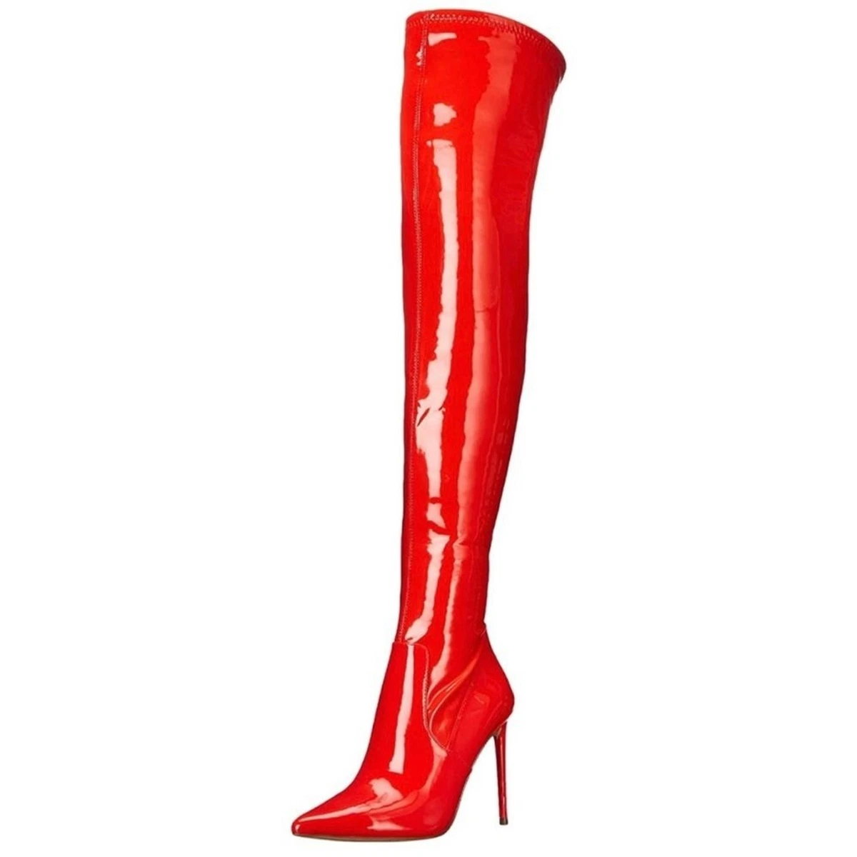 red thigh high boots steve madden