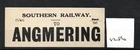Southern Railway. SR - Luggage Label (1286) Angmering