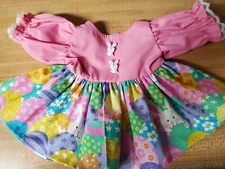 EASTER  DRESS EGGS W/ BUNNY RABBIT for 16"  CPK Cabbage Patch kids CHOICE OF TOP