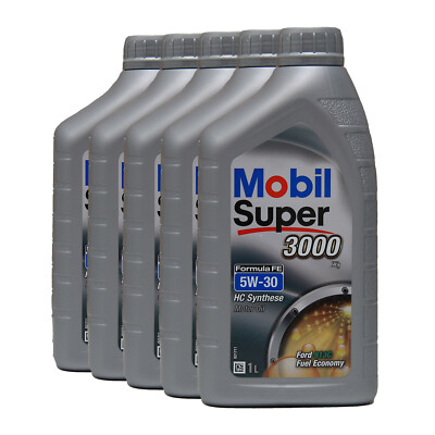 MOBIL Super 3000 X1 Formula FE 5W-30 Motorenöl FORD WSS-M2C913-D, 5x1 Liter