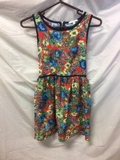 Soprano Womens Vintage Floral Dress Sz XS - Made In USA