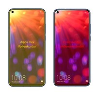 2X Schutzfolie FüR Honor V20 Inkl. Rundung Flex Folie Dipos Display Schutz