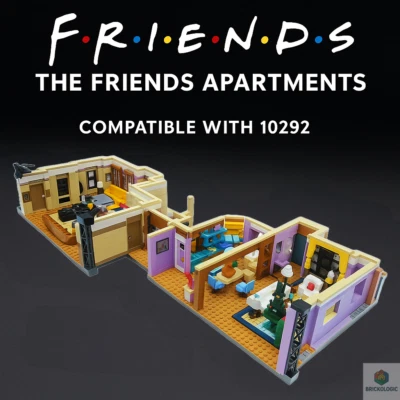 BRANDED NEW Friends Apartment Building Set 2048PCS w/ 7 Figures 10292 Compatible Gift
