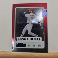 2021 Panini Contenders Baseball Jesse Winker Draft Ticket BLUE Foil 031/149 # 26