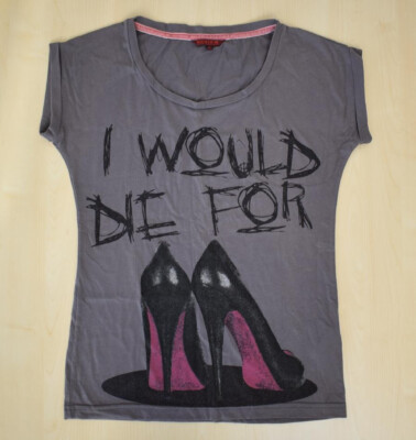 schönes Review High-Heel Shirt Gr. S (Maß siehe Foto)
