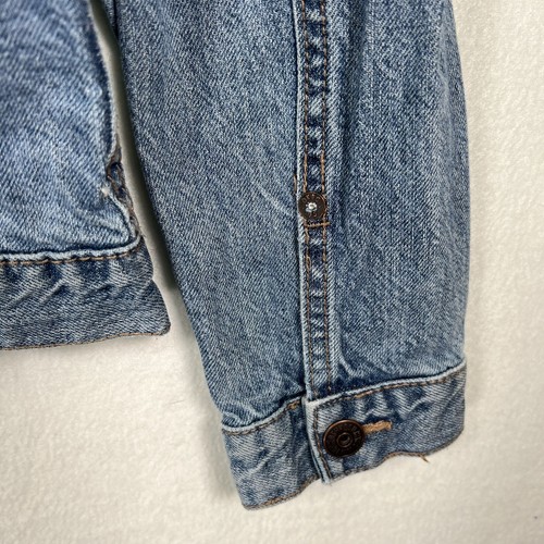 OshKosh Girls Denim Jean Jacket Size 14 Blue Denim Medium Wash Button Up A - Picture 8 of 8