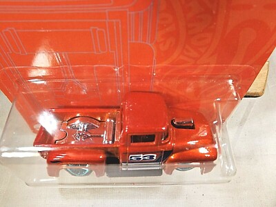 Hot Wheels Custom 1956 Ford Pickup - Serie Orange And Blue Pearl & Chrome - 2/5