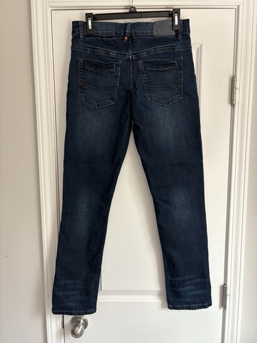 Tommy Hilfiger Boy Adjustable Waist Dark Denim Jeans Size 16 Regular - Picture 2 of 4