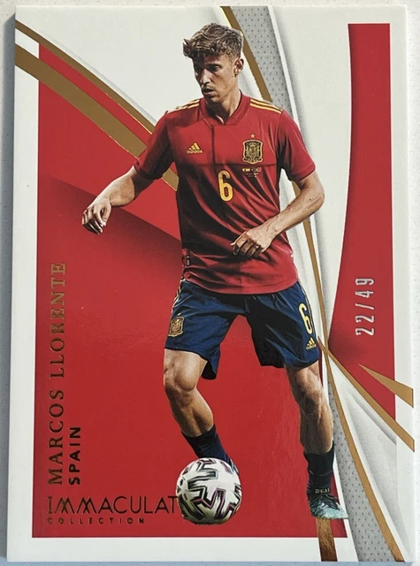 2021 Panini Immaculate Soccer - Marcos Llorente BRONZE #/49 Spain National Team