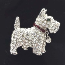 Butler & Wilson Scottie Dog Brooch