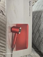 DYSON SUPERSONIC HAIRDRYER SPECIAL EDITION RED/NICKLE WITH MATCHING CASE IN VGC