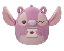 Squishmallows 8 inch Disney Valentines Day Angel with Kisses Lilo  Stitch NEW
