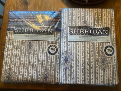 Sheridan Australia 250 Fadenzahl King Size Flachbettlaken & Spannbettlaken Vermont