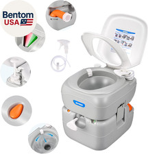 Portable RV Toilet, Camping Toilet Porta Potty, 5.8 Gallon Detachable Waste Tank