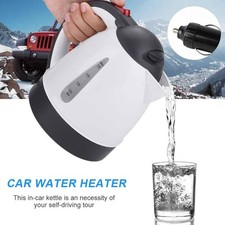 12/24V ELECTRIC KETTLE WATER CAR VAN LORRY TRUCK HGV TRAVEL CAMPING JUG 1 LITRE