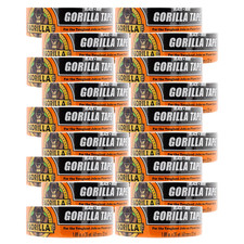 Gorilla Duct Tape Black 1.88in x35yd Bulk 18 Pack Heavy Duty Weatherproof