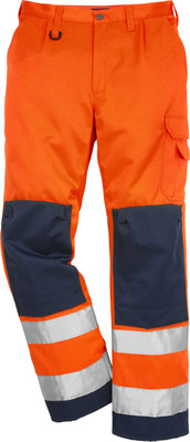FRISTADS 100002-271 High Vis Hose Kl. 2 2001 TH  Gr.C54 Warnschutz-Orange/Marine