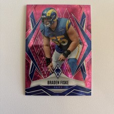 2025 Panini Phoenix - Braden Fiske Winter Pink #82 /299Los Angeles Rams