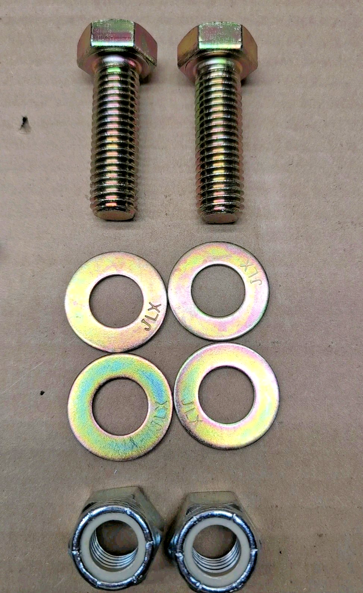 PLOW Screw Pierce シングル(片耳) Fisher 7169 Snow Plow Mount Bolt Kit 01-10 Chevy/gmc 2500 3500