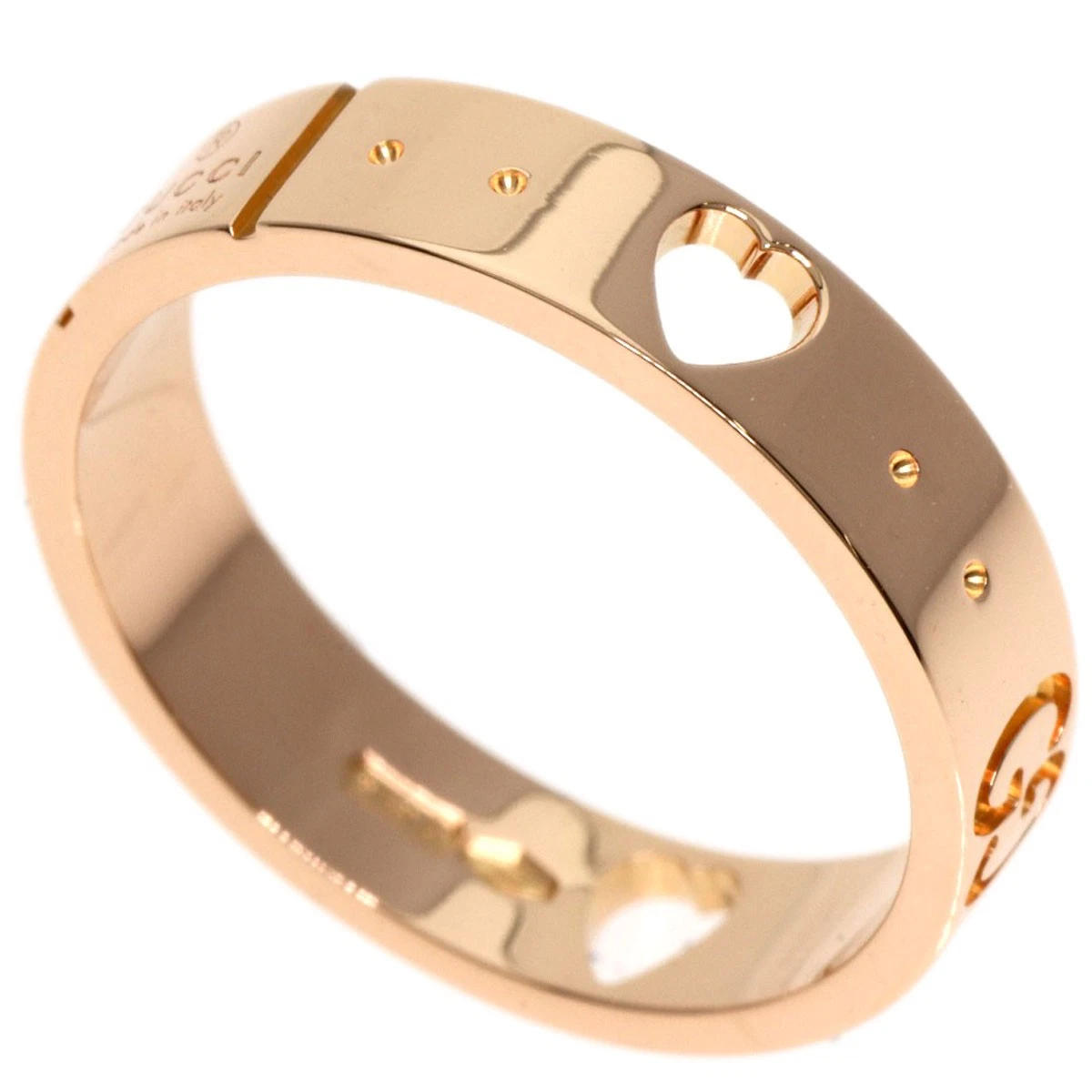 Bague Gucci Icon Amore or rose K18 bijou femme occasion