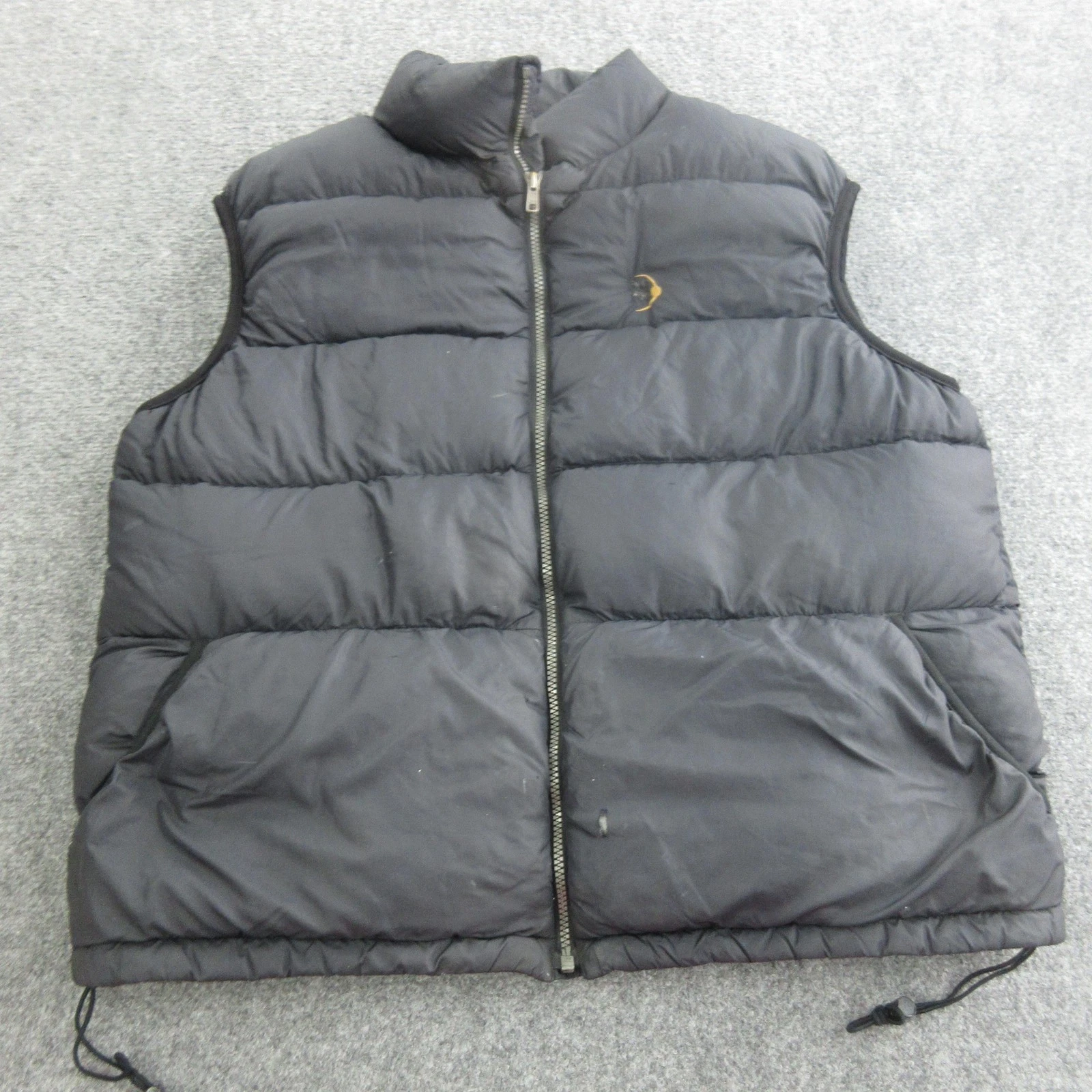 Moonstone Vest Mens Large Black Down Puffer Full Zip Hiking Outdoor Insulated