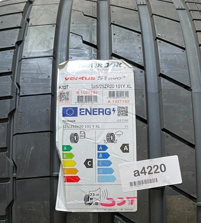 1x  325/25 R20 101Y Sommer-Reifen Hankook Ventus S1 evo3 K-127 XL - Bild 2 von 2