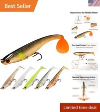 Ultra-Sharp 5-Piece Fishing Lures with Unique Swim Action for More Bites