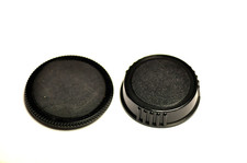 Generic Pentax K / Bayonet body cap and rear lens cap.