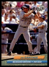 1992 Ultra Jim Gantner Milwaukee Brewers #382