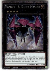 Number 16: Shock Master - Platinum Secret Rare - Quarter Century Stampede