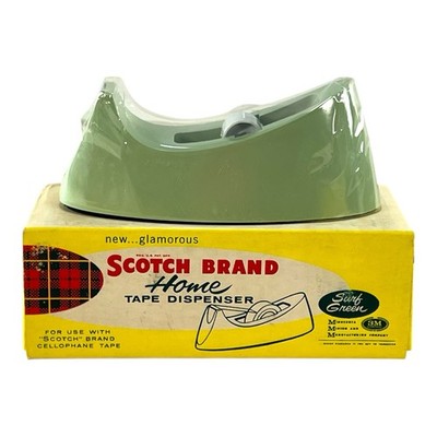 VTG Late 1950s-Early 1960s Scotch Brand 3M Surf  Green Tape Dispenser C-5 NIB