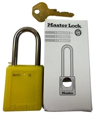 Master Lock Lockout Padlock - Yellow 410YLW