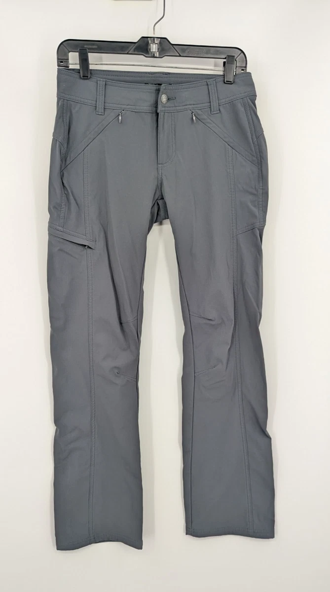 Pantalon De Randonnée Prana Femme Taille 8 — Gris, Nylon, Rollup, état Très Bon