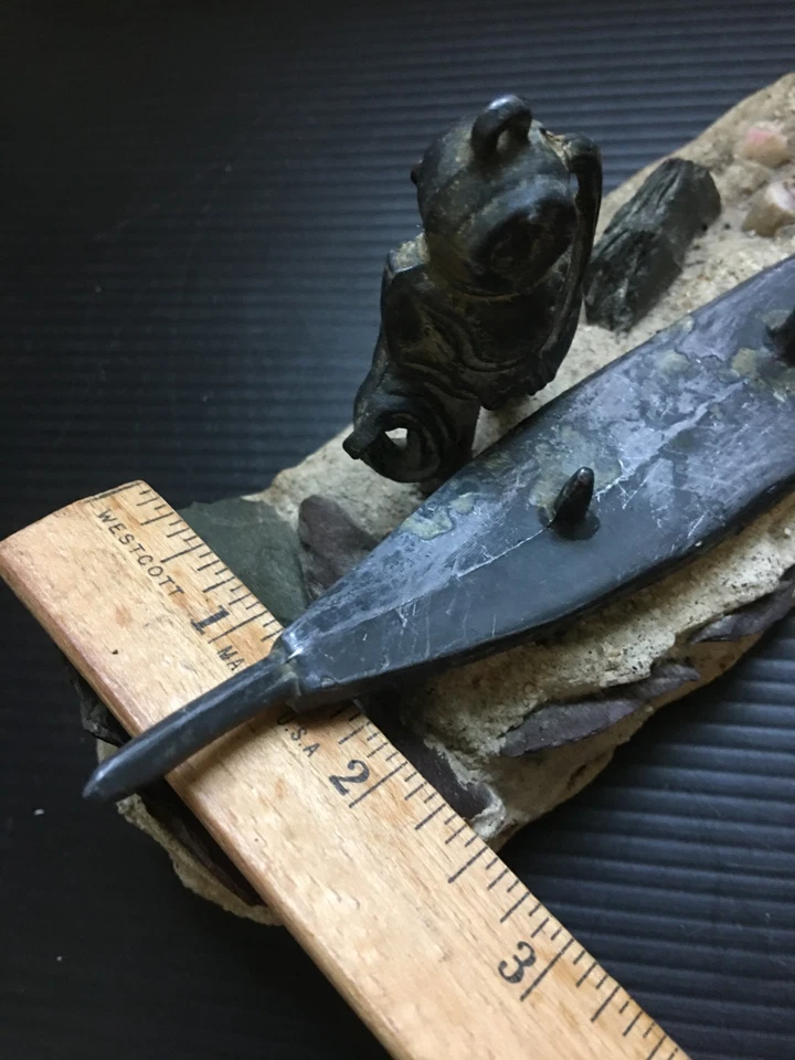 Escultura de naufragio de buzo hundido de colección perdida en el mar decoración náutica 7,5" L x 3,5" H Foto 4 de 4