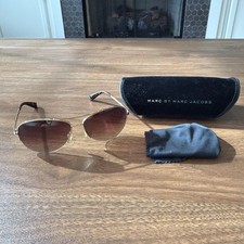 Marc by Marc Jacobs MMJ119/S 0Q4G 02Gold frame Brown Lens Aviator Sunglasses 125
