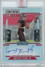 Michael Penix Jr. - 2025 Panini Contenders Conference Ticket Rookie Auto 57/75