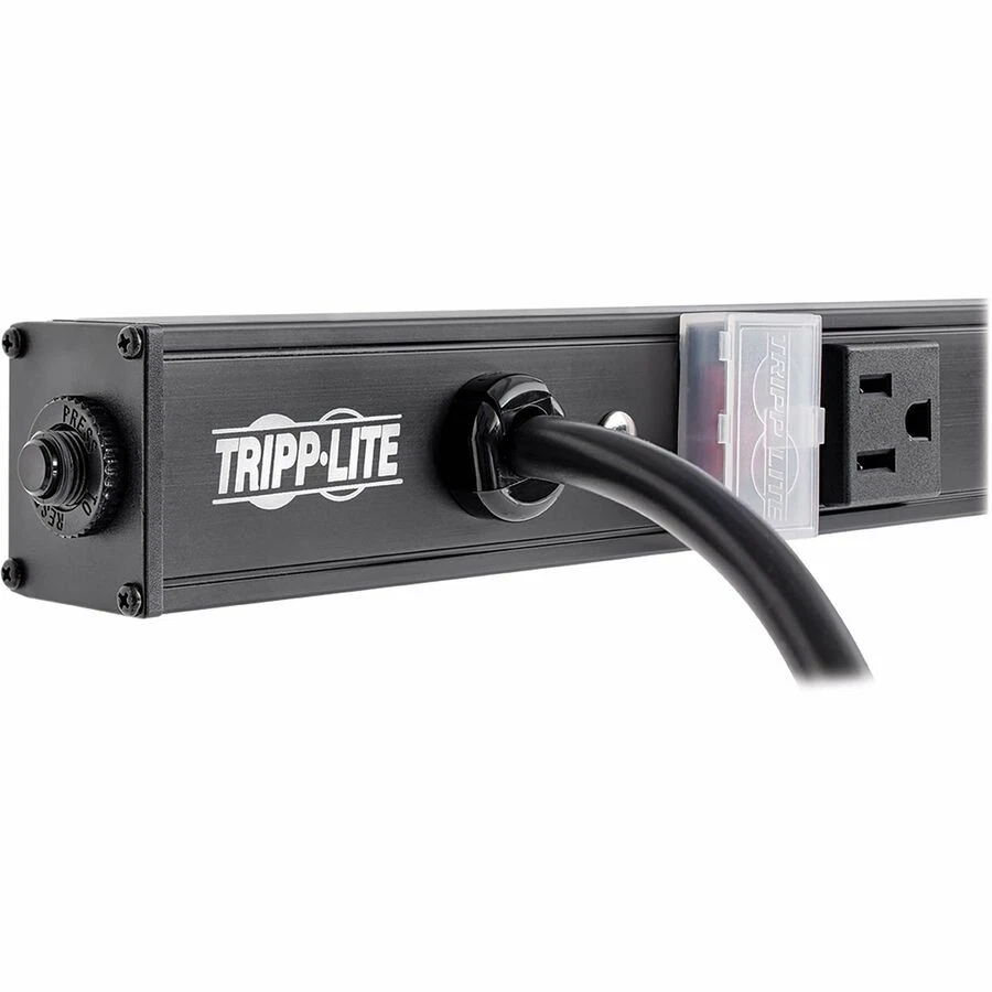 Tripp Lite 16 Outlet Power Strip 5-15R 15' Cord Vertical 5-15P 48" Black - Image 4 of 4