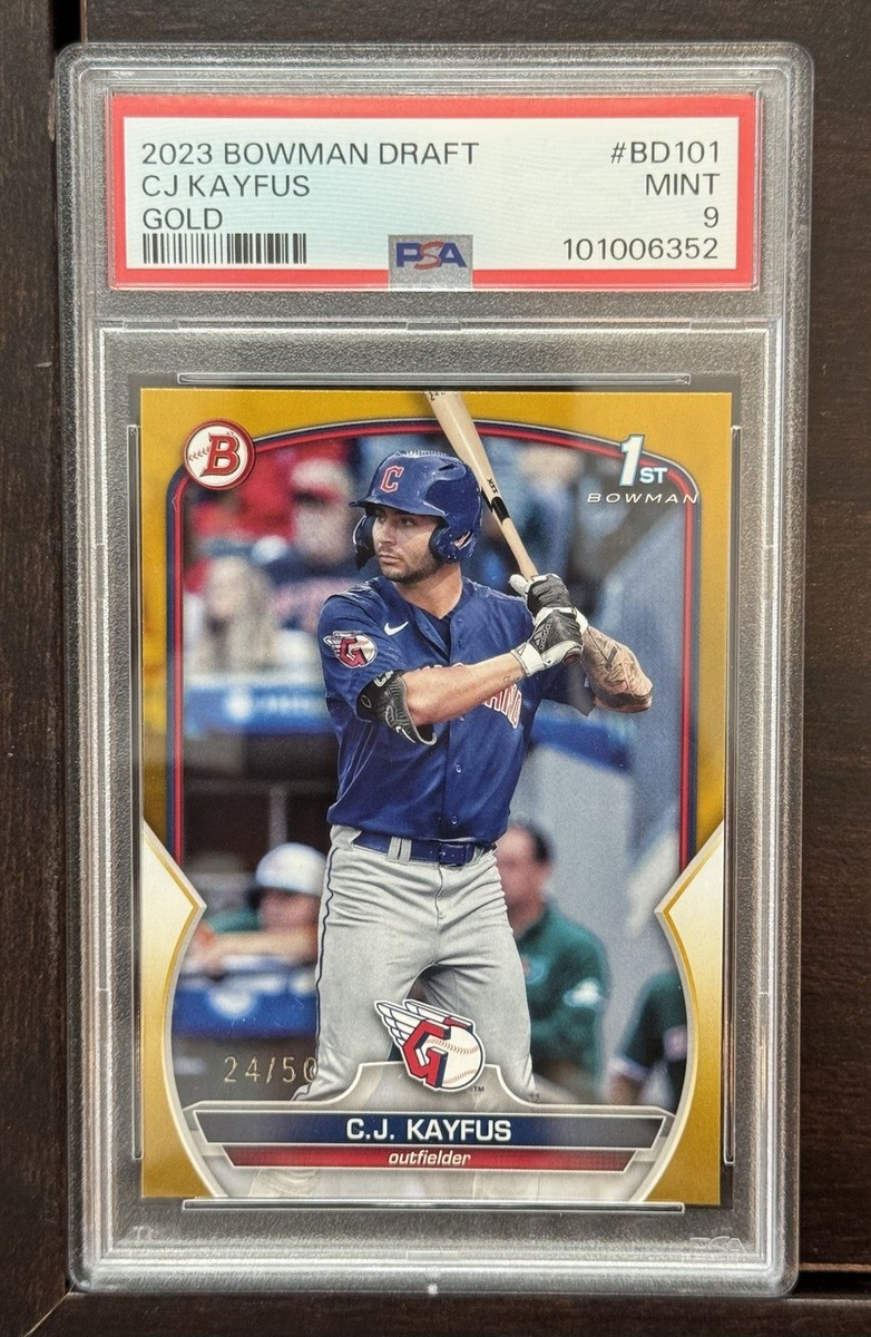 2023 Bowman Draft #BD-101 C.J. Kayfus Gold #/50 Cleveland