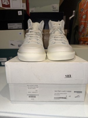Balenciaga Monochrome Pleated Sneaker Size 43 Brand New! Retail $635