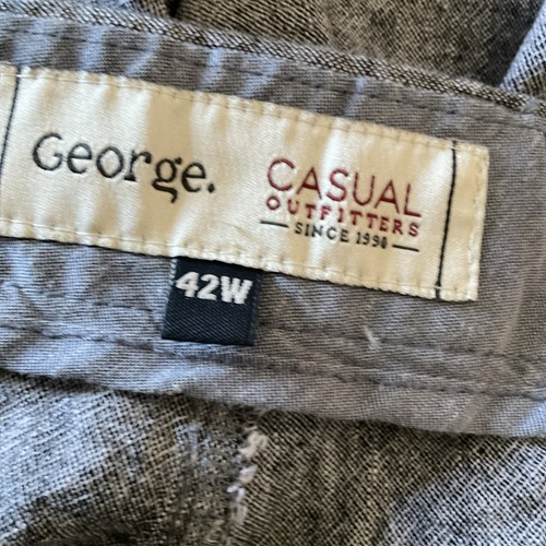 Mens Grey George Shorts Size 42 Waist - Picture 6 of 6