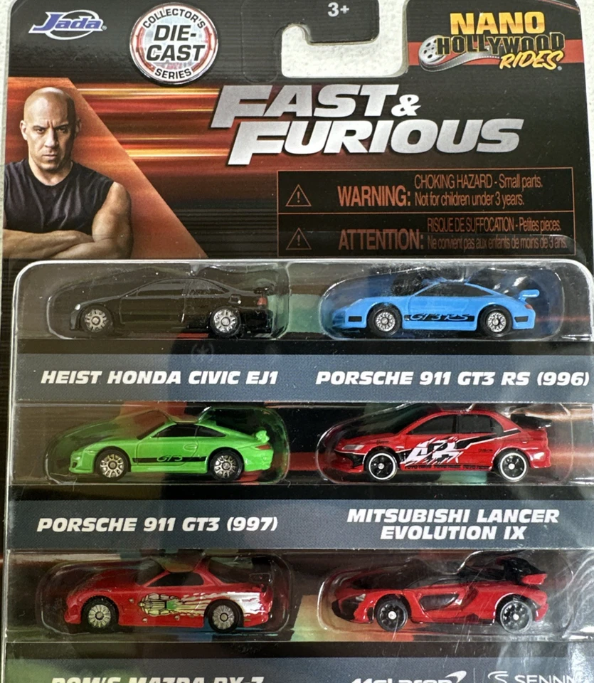 2025 NEW SET Jada Fast & Furious Nano Hollywood Rides 12 Cars Total New in Pack - Image 3 of 4