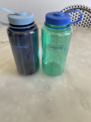 New! Set Of 2 Nalgene Water Bottles 32 Oz Wide Mouth