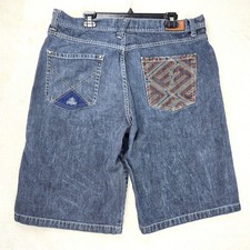 Vintage Enyce Baggy Shorts 38 Fits 37 Skater Y2K Denim Jorts Jean Hip Hop