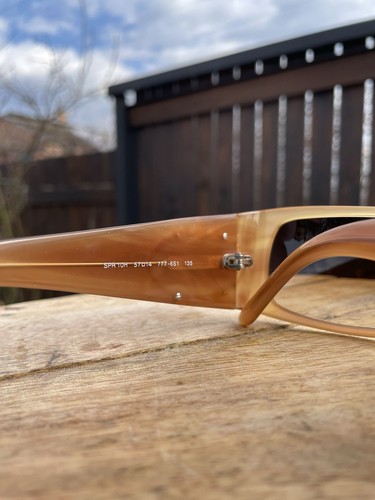 Deadstock! Seltene authentische Prada Milano SPR 10H 777-6S1 rechteckige Sonnenbrille Y2K - Bild 9 von 24