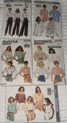 Vintage 90's Butterick  Blouse Patterns~ Choice~ UNCUT