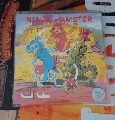 Ninja Hamster (CRL 1988) Commodore C64 (Box, Disk, Manual) works 8-bit classic