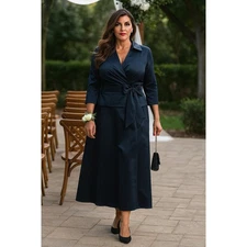 JJ's House #257984 Dark Navy Mother of Bride Maxi Skirt Set Sz 12 Formal Wedding