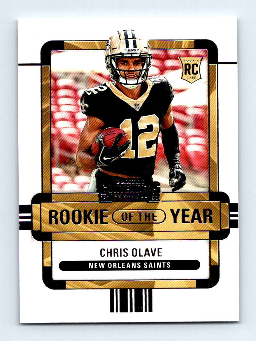 #ROY-COL 2022 Contenders Rookie of the Year BASE Chris Olave RC Saints