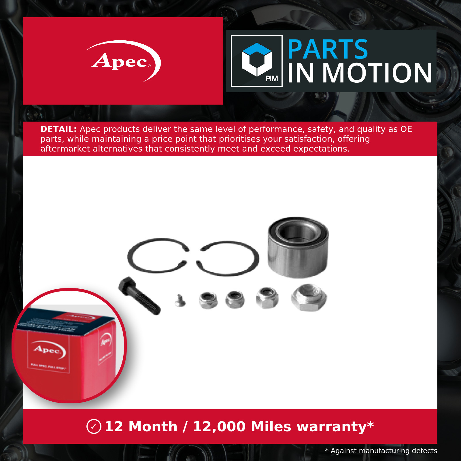 Wheel Bearing Kit fits VW POLO 86, Mk2 1.1 Front 75 to 84 861498625 871498625